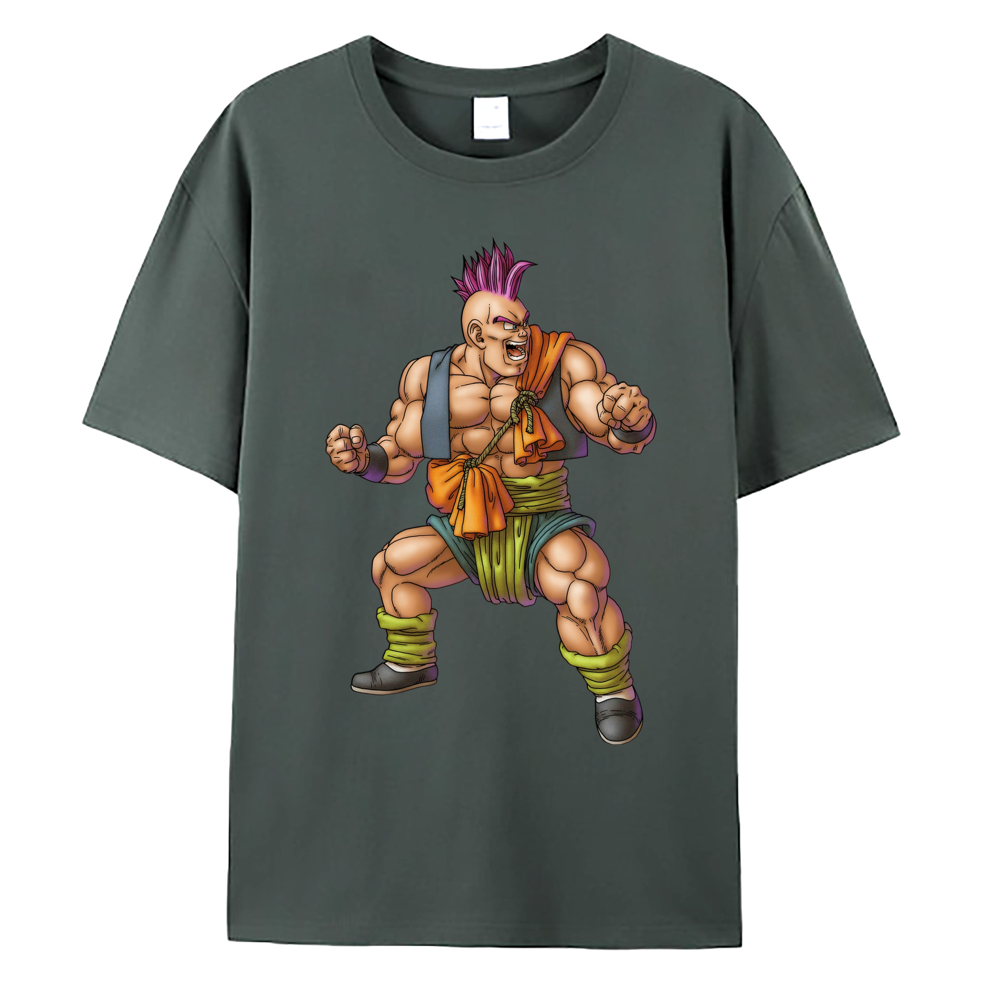 （画像用） ドラゴンクエスト Doragon Kuesuto Dragon Quest 綿100％ メンズ半袖Tシャツ｜肌触りやわらか＆通気性
